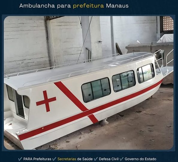 fabrica ambulanchas (ambulâncias fluviais) em manaus